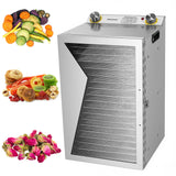 18 Layers Stainless Steel Food Dehydrator Safety Beef Jerky Dryer Large Capacity