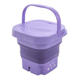 Portable Foldable Washing Machine for Travelers Students Apartment Use Lightweight Durable Material