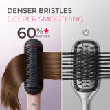 TYMO Ring Hair Straightener Brush Hair Straightening Iron with Built-in Comb, 20s Fast Heating