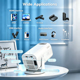 XGODY Portable Gimbal 3 Pro 12000LM 4K Projector 2.4G/5G WiFi Bluetooth