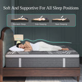 12" Gel Memory Foam Hybrid Pocket Spring Mattress Twin Full King Queen