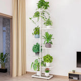 8 Tier Metal Plant Stand Metal Rack, Multiple Flower Pot Holder Shelves Corner Rack, Plante