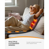 Full Body Massage Mat with Heat 10 Motors Vibrating Back Massager