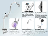 Self-cleaning Shower Head Combo, High Pressure 10'' Rain Showerhead