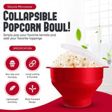 Silicone Microwave Popcorn Popper BPA Free Collapsible Popcorn Bowl Microwavable