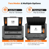 Home office paper shredder, heavy-duty metal body, black, 40-min non-stop runtime, P-4 cross