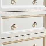 Farmhouse 6-Drawer Dresser, rustic wood storage cabinet for bedroom