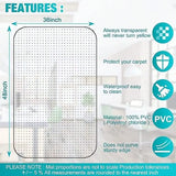 Office Chair Mat for Carpets Clear Desk Floor Mat for Low Flat and No Pile Carpeted Floors