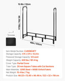 Firewood Rack with Waterproof Cover, 4 ft Outdoor Firewood Holder