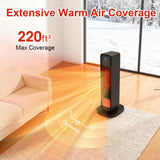 Space Heater for Indoor Use, Large Room Heater with 3D Flame Effect