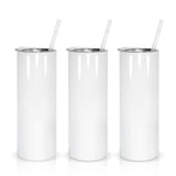 25pcs 20oz Sublimation Blank Skinny Tumbler Straight Skinny Tumbler Stainless Steel