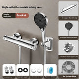 Thermostatic mixing valve, thermostatic device for hot and cold shower, automatic temperature control