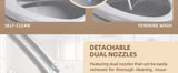 AQUATIZ Elongated Bidet Toilet Seat with Soft Close, Non-Electric Bidet Toilet Seat with Self