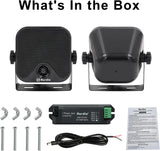 Herdio 4''  Waterproof Speaker Bluetoot Marine 100W Heavy Duty Boat Surface Mounted For Camper Skid Steer