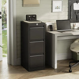 Lateral File Cabinet 3 Drawer, Metal Filing Cabinet with Lock & Keys