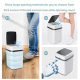 13L Smart Sensor Trash Can Fully Automatic Waterproof for Kitchen Living Room Household Bathroom