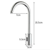 Touchless Bathroom Faucet Automatic Sensing Faucet, Alloy Modern Rotatable