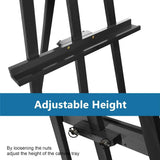 A-Frame Wooden Display Easel - Adjustable Lyre Beechwood Studio Easel