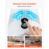 SucceBuy Bladeless Tower Fan 65°/80° Oscillating Standing Fan 8/12 Speeds