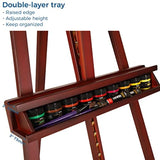 Inclinable A-Frame Easel for Painting and Display Adjustable