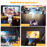 400ANSI WiFi6 Projector Support 8K Full HD Home Outdoor Cinema HY300