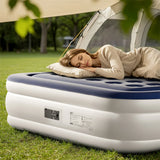 Queen Air Mattress w/ Built-in Pump, 18in Quick Inflation/Deflation Inflatable