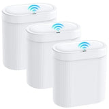 3 Pack 5 Gallon Bathroom Trash Can with Lid, Automatic Motion Sensor Trash Can