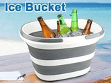 Collapsible Mop Bucket with Handle for Cleaning 16L(4.2 Gallon) Silicone Square Mopping Bucket for Windows