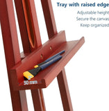 Adjustable Wooden Art Easel for Painting, Foldable Beech Wood Display Stand