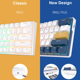 RK61 Plus ROYAL KLUDGE Tri-mode Mechanical Keyboard 2.4G Wireless Bluetooh RGB Backlit Gamer Keyboards