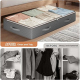 90L Under Bed Storage Containers,  Foldable Underbed Storage Bags
