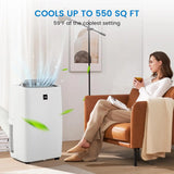 Portable Air Conditioner 12000 BTU, Cooler Dehumidifier Fan with Remote