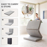 4 inch King Folding Mattress with Collapsible and Washable Cover