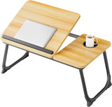 Laptop Desk for Bed, Portable Lap Tray Table with Cup Holder, Laptop Bed Desk Tray