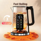 Electric Kettle 1.7L, Touch Screen Water Boiler with Auto Shut Off, Double Wall