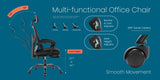 MCQ High Back Ergonomic Reclining Gaming Office Chair with Lumbar Support Pillow Mesh Swivel Rolling Rocking
