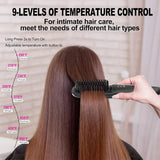 Hair Straightening Comb, Negative Will Not Damage Hair, Wireless and Portable for Home Use, Rechargeable Hair Straightener, Dual-Purpose Electric Hairdressing Comb