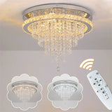Modern K9 Luxury Crystal Ceiling Lamp Smart Led Living Dining Room