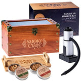 Old Fashioned Smoker Kit - Whiskey Smoker Kit with Smoking Gun Cocktail Smoke Box