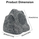 Herdio 8" Outdoor Bluetooth Rock Speakers HD Digital Stereo Effect Tweeter Waterproof Resin