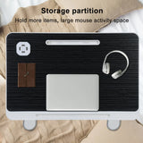 Height Angle Adjustable Laptop Bed Stand, Portable Lap Desk with Foldable Legs, Foldable Lap Tablet Table for Sofa Couch