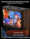 Electric Fireplace Heater 1500W with 3D Flame & Remote Control