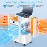 Bedroom portable air conditioner, evaporative swamp cooler w/ dual cooling