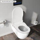 Non-Electric Bidet Toilet Seat, Dual Nozzle Front & Rear Wash, Slow-Closing Cover, Water Pressure Driven, for Hemorrhoid Relief & Feminine Hygiene, Universal D-Shape, Easy