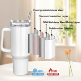 12Pack Sublimation Tumblers,40 OZ Stainless Steel Double Insulated Water Bottle