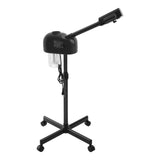 800w Facial Steamer 360° Skin Care Equipment Steamer Black Floor Standing Warm Steam