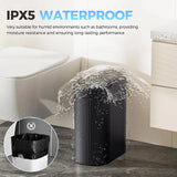5 Gallon Bathroom Trash Can with Lid, Automatic Motion Sensor Black Trash Can,