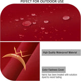 Outdoor Bench Cushion Waterproof, Patio Seat Pad with Ties for Porch Swing