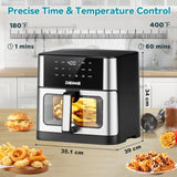 10.2 QT 1700W Large Ccity Air Fryer Oilless Healthy Cooker with 10 Preset Functions