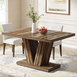 Tribesigns 47-Inch Dining Table for 4-6, White Kitchen Dinner Table